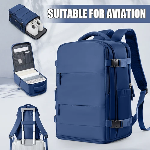 Mochila de viaje para mujeres y hombres, mochila Ryanair 40x20x25, equipaje de avión de cabina, mochila EasyJet 45x36x20, bolsa para ordenador portátil de negocios