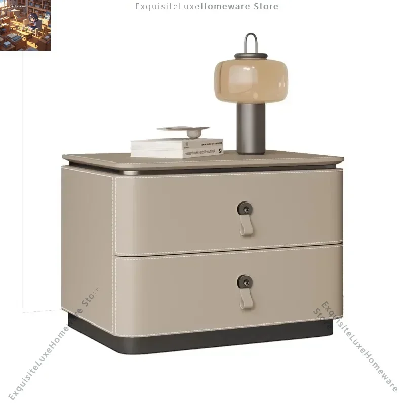 Simple Trendy Bedside Table Beauty European Modern Nordic Nightstand Table Unique Storage Mesitas De Noche Bedroom Furniture