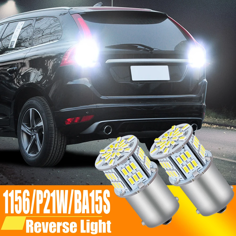 Reverse Signal Lamp P21w Led Ba15s 1156 Bulbs On Cars Accessories Led Turn Brake Backup Light 12V For Ford s c Max Focus 2 3 Mk3