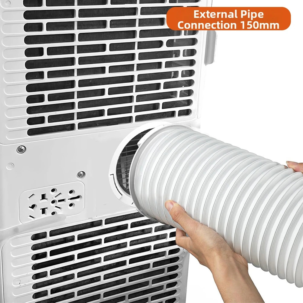 Portable AC Exhaust Hose Connector 130/150mm Inner/Outer Diameter Round Interface PVC Fitting for Cooling Units