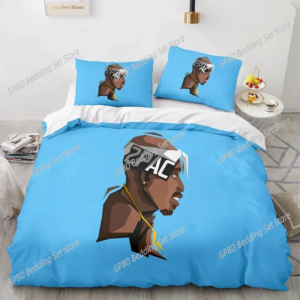 2Pac Tupac Amaru Shakur Bedding Set For Bedroom Soft Modern Bedspreads Comefortable Kids Duvet Cover Quilt Cover And Pillowcase