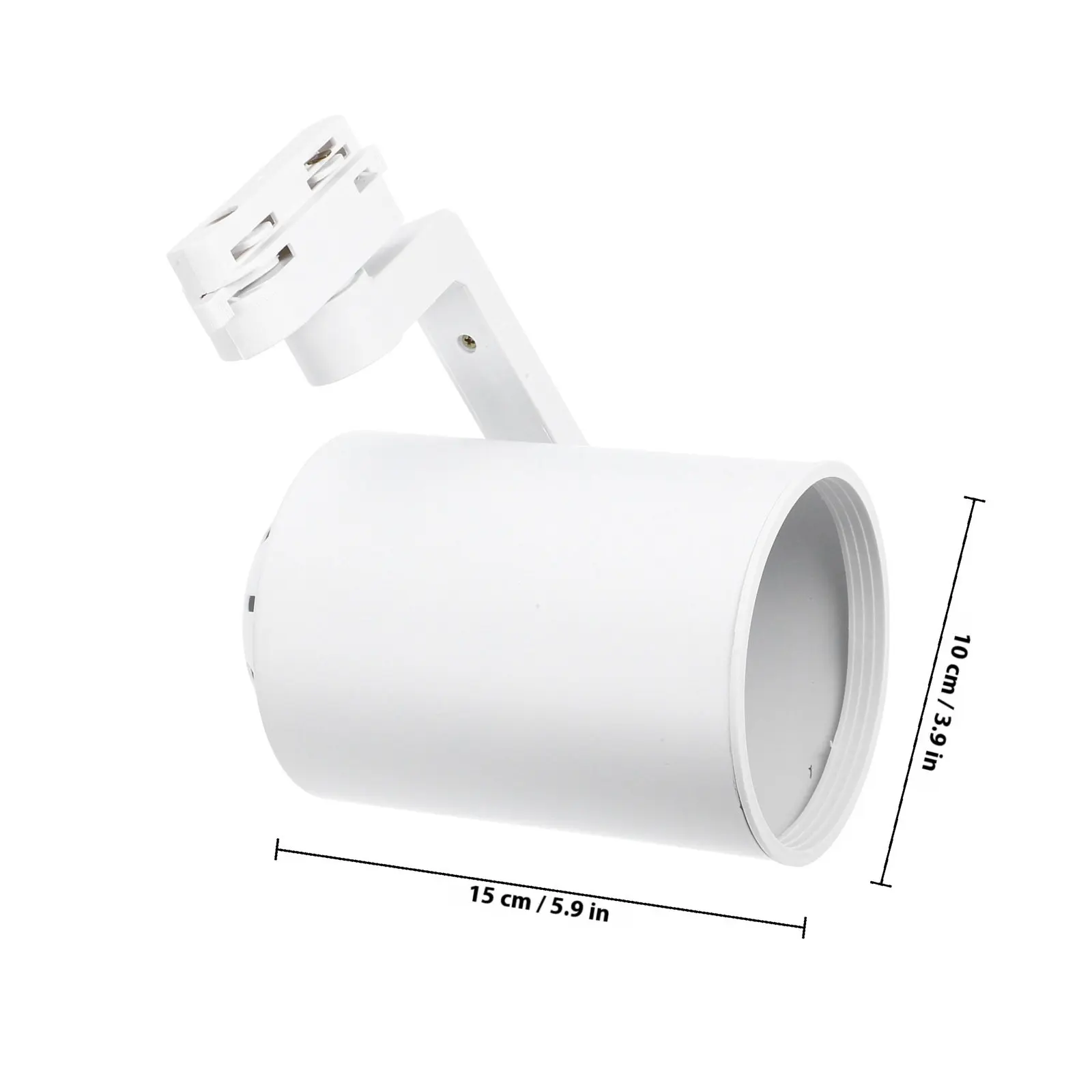 LED Track Lighting Fixture Iron Housing E27 Base Adjustable Direction Indoor Spot Light Ceiling Rail Accent Lamp