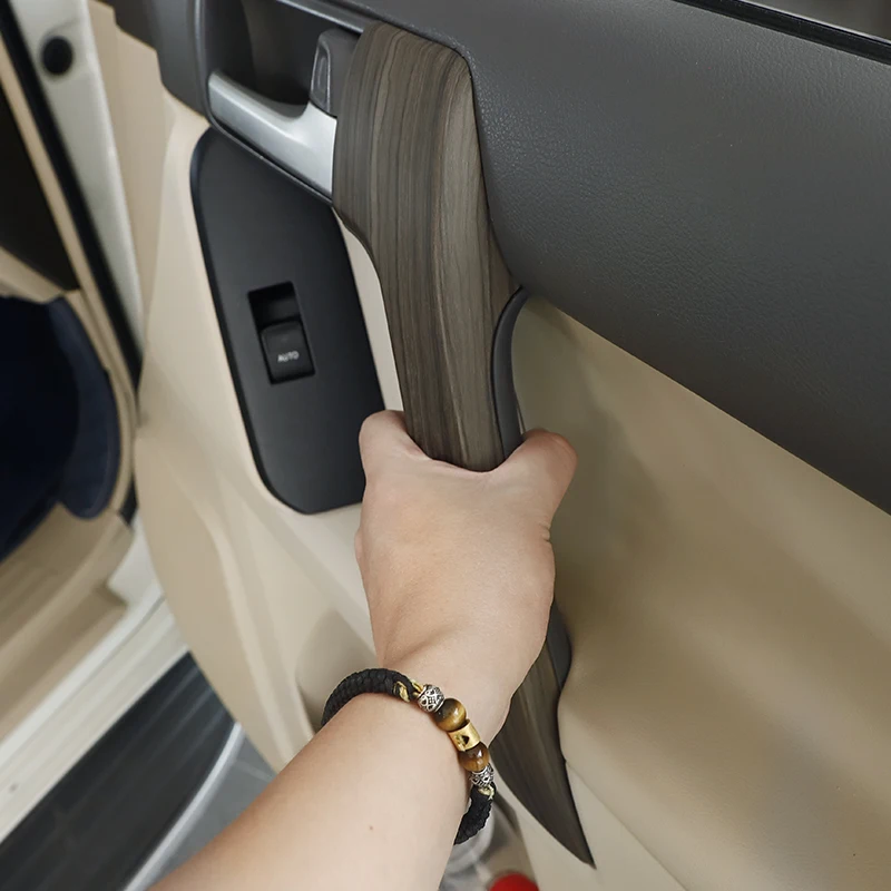 For 2010-2022 Toyota Land Cruiser Prado 150 LC150 FJ150 Interior Modification Accessories Handle Armrest Wood Grain Cover