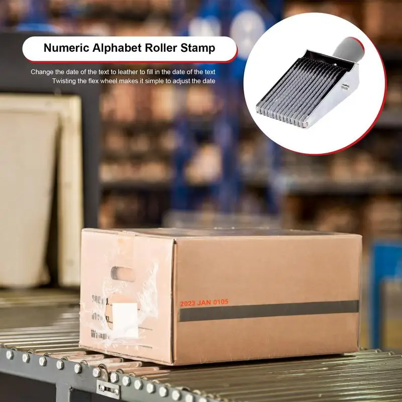 متعددة الوظائف الدورية ختم الأعمال ، ختم التاريخ ، رمز رقم الأبجدية ، DIY بها بنفسك سكرابوكينغ الأسطوانة ، القرطاسية