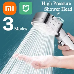 Xiaomi Mijia-Cabezal de ducha de alta presión, 3 modos, cabezales de ducha ajustables con ahorro de agua, rociador de masaje, brazo de ducha, piezas de baño