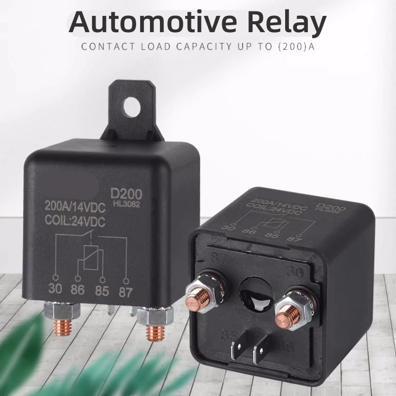 Relé Automotivo de Alta Corrente, DC Start Battery, Modificação da Fonte de Alimentação, 120A, 200A, 250A, 12V, 24V