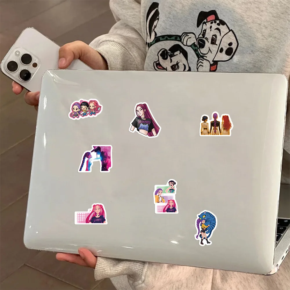74 قطعة K-POP شيطان الصيادين فيلم الكرتون ملصقات الهاتف الغيتار المحمول دفتر حقيبة ملصق مضاد للمياه لعب الاطفال