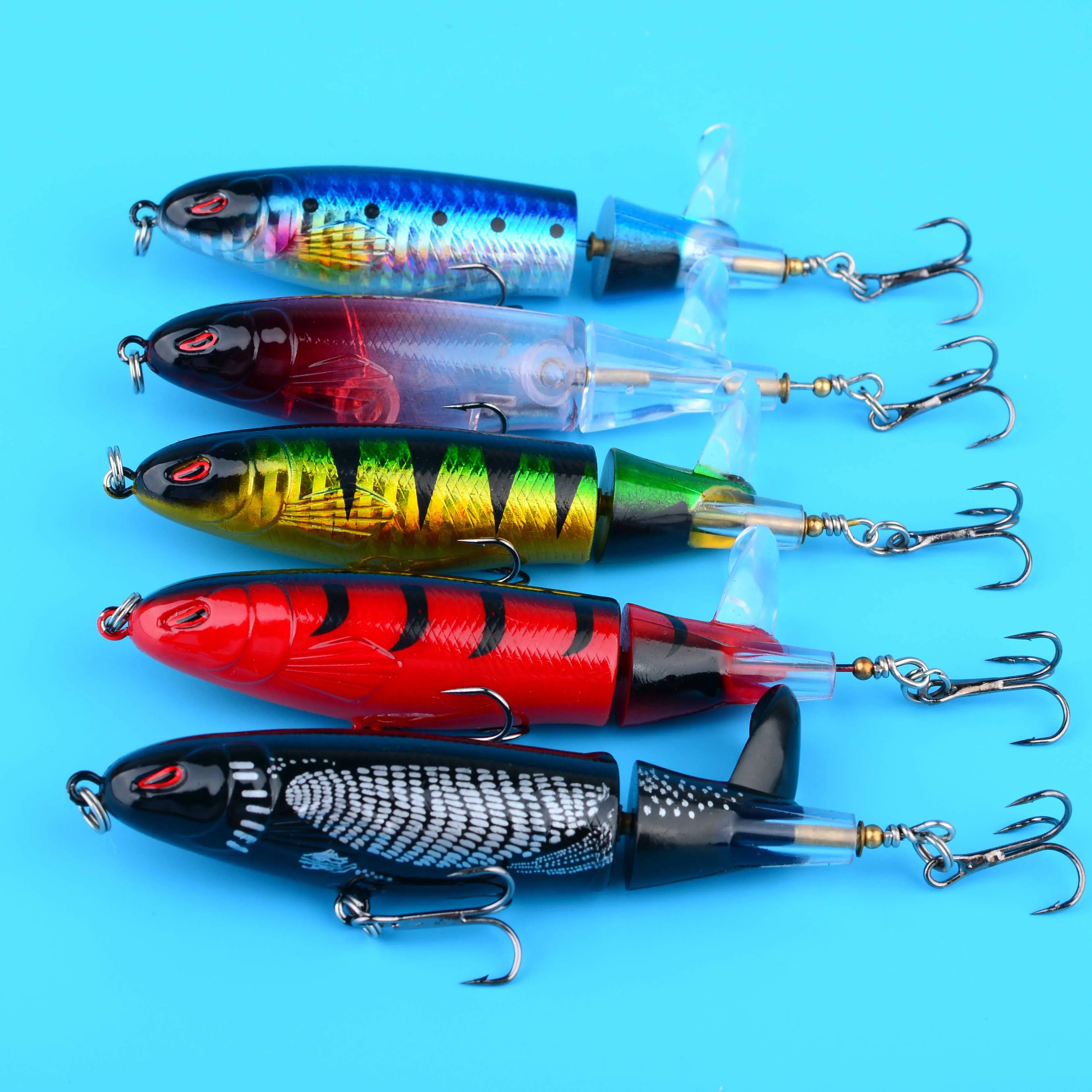 Wobler de superficie con hélice y cola giratoria para crankbait duro - imagen 2