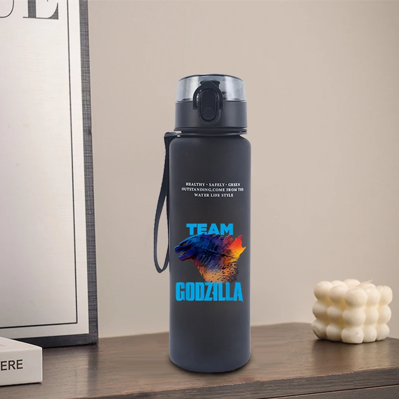 650ml Godzillas Water Bottle Fashion Print Exquisite Kettle Cut Outdoor Picnic Portable Drink Container Travel Birthday Gift Jug