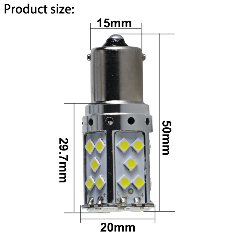 Ampoule Led Interior Light 1156 BA15S P21W T20 7440 W21W Super Canbus Auto Turn Signal License Plate Bulb Brake Light Bulb 12V