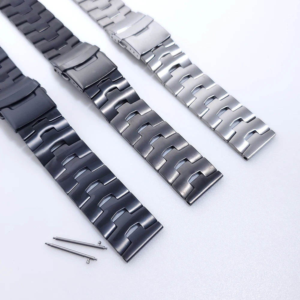 22mm Strap For Samsung Galaxy Watch3 45mm/Galaxy Watch 46mm/Gear S3 Classic Smartwatch Watch Band Titanium Metal Wrist Bracelet