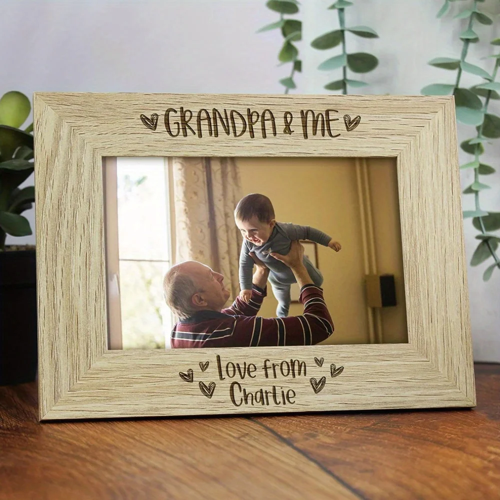 تخصيص إطار الصورة الجد وأنا هدية الجد شخصية | هدية عيد الميلاد للجد قم بتحميل صورتك لتخصيص الصورة f #5