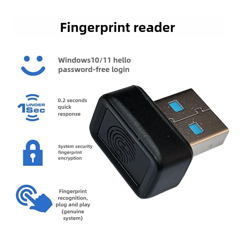 USB Fingerprint Recorder for Computer Laptop Desktop Fingerprint Password Recognition and Unlocking Family Intelligence System
