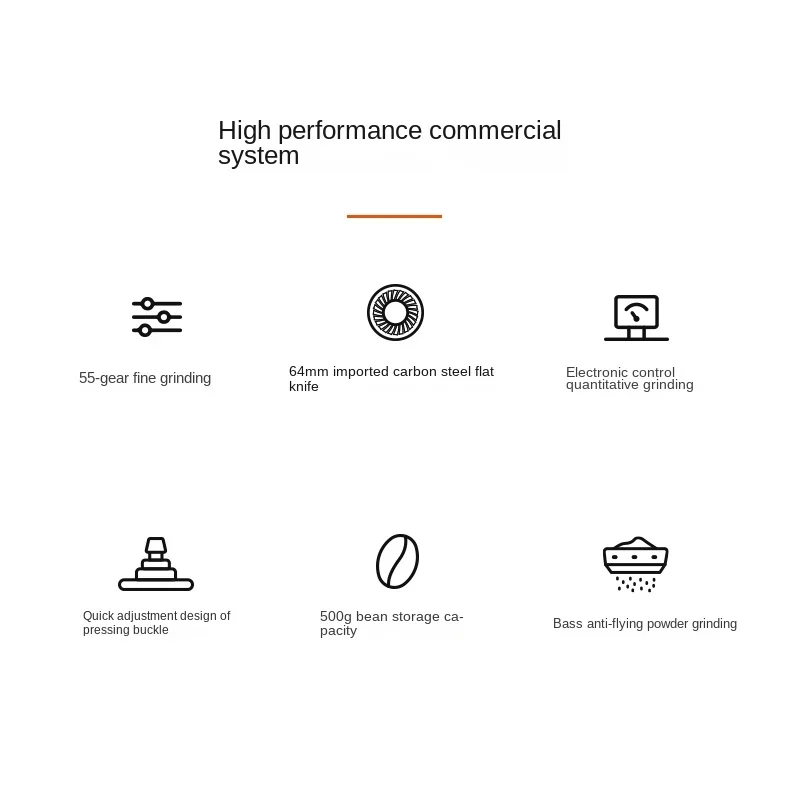 Gemilai CRM9016 مطحنة حبوب القهوة التجارية الأوتوماتيكية الذكية السريعة الكمية الراقية