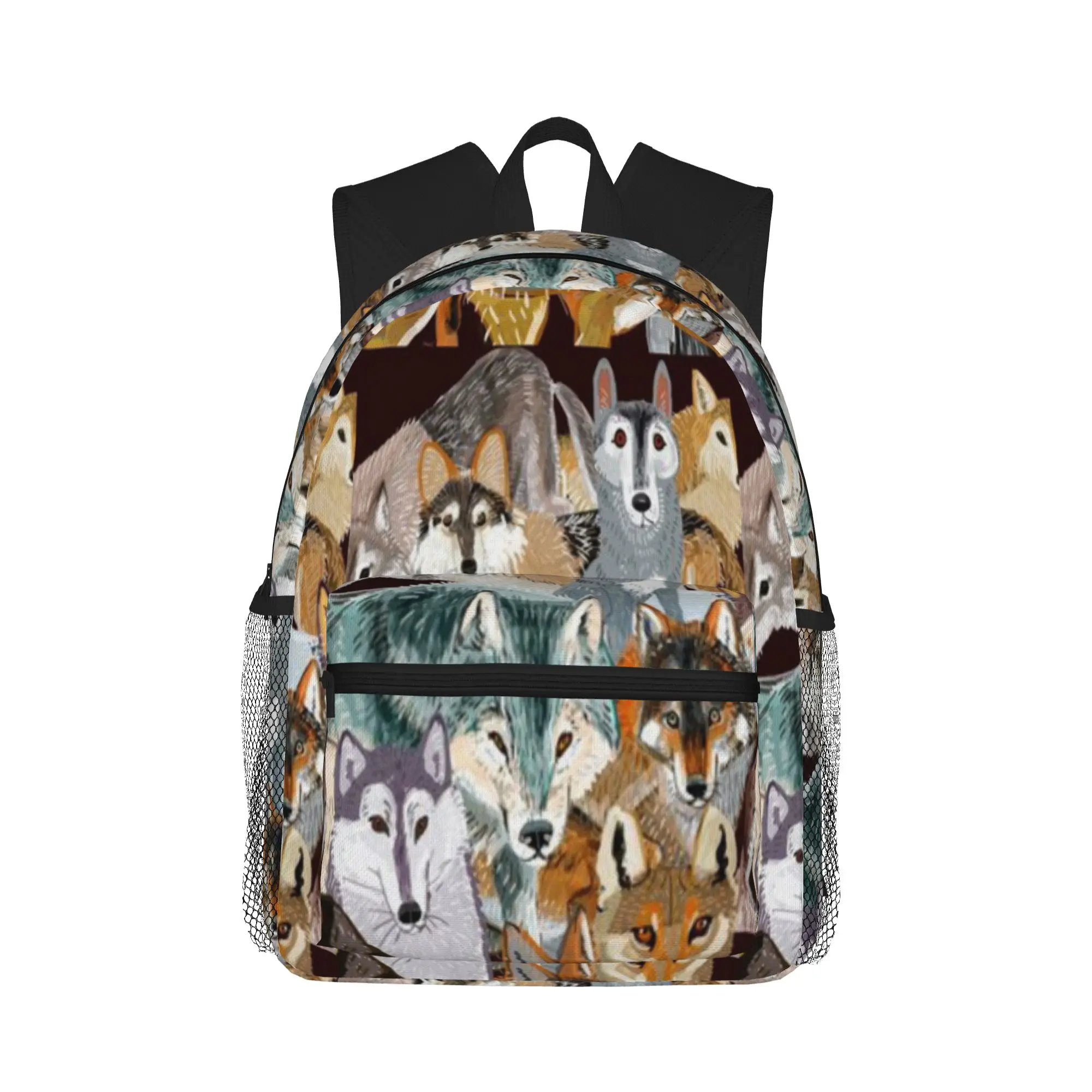 

Wolves oclock Time to Wolf Casual Backpack for Students and Adults Man backpack