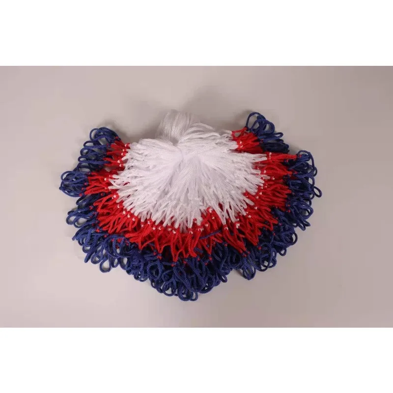 Basketball hoop net, handwoven outdoor basketball net, three-color design