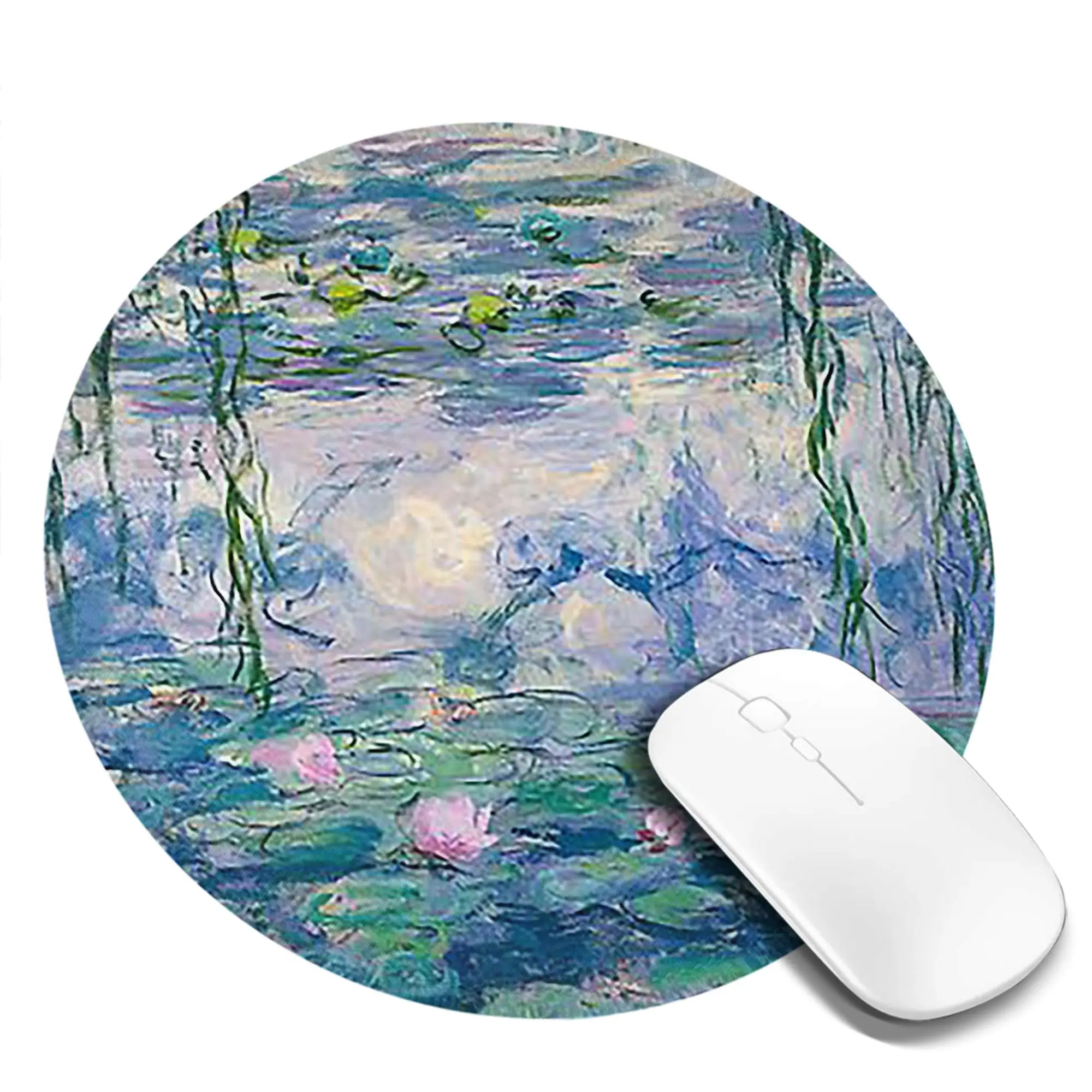 Water Lilies Claude Monet Fine A Mouse Pad Computer Keyboard Mouse Mat Gamer PC Laptop Desk Mat Office Accessories Table Mats