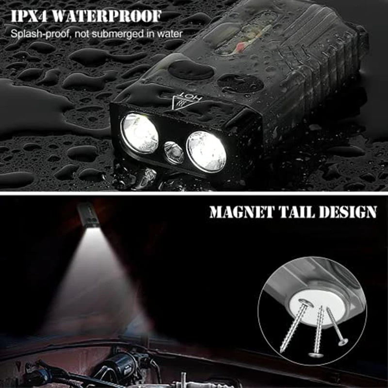 Rechargeable Pocket Flashlight Flashlight LED 13 Light Modes 1000 High Lumen IPX4 Mini Flashlight