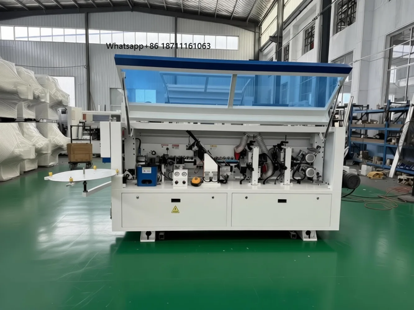 Full-Automatic Edge Banding Machine with Pre-milling & Gluing Motor-Driven | Woodworking for Cabinet Door Furniture Making
