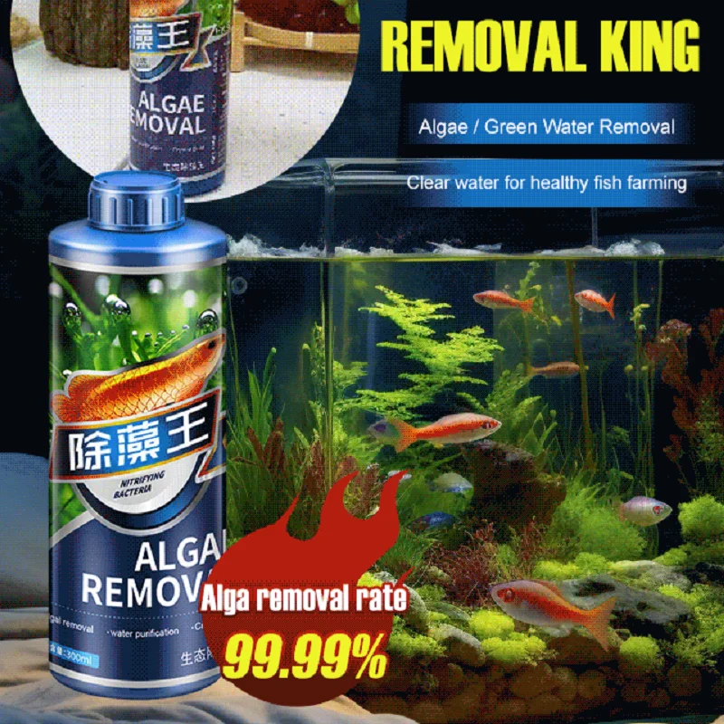 Algaecide for Fish Tank Remove  Water Weed Algaecide Fish Tank Removes Green Algae Black Hair Algae Fish Pond Algaecide