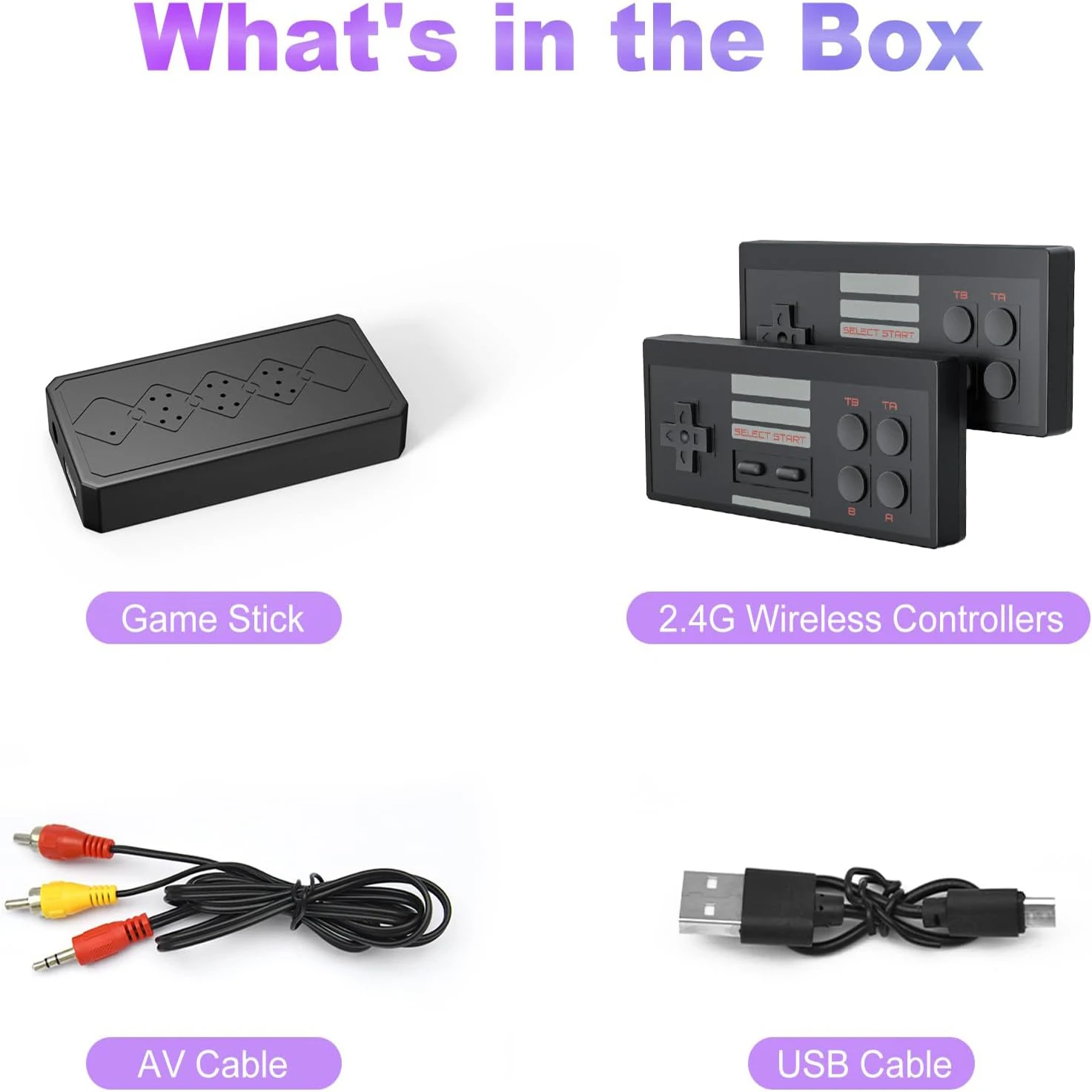 وحدة تحكم ألعاب ريترو، نظام ألعاب فيديو صغير كلاسيكي للتوصيل والتشغيل، جهاز ألعاب كلاسيكي ريترو 620 Fc مع وحدتي تحكم لاسلكيين