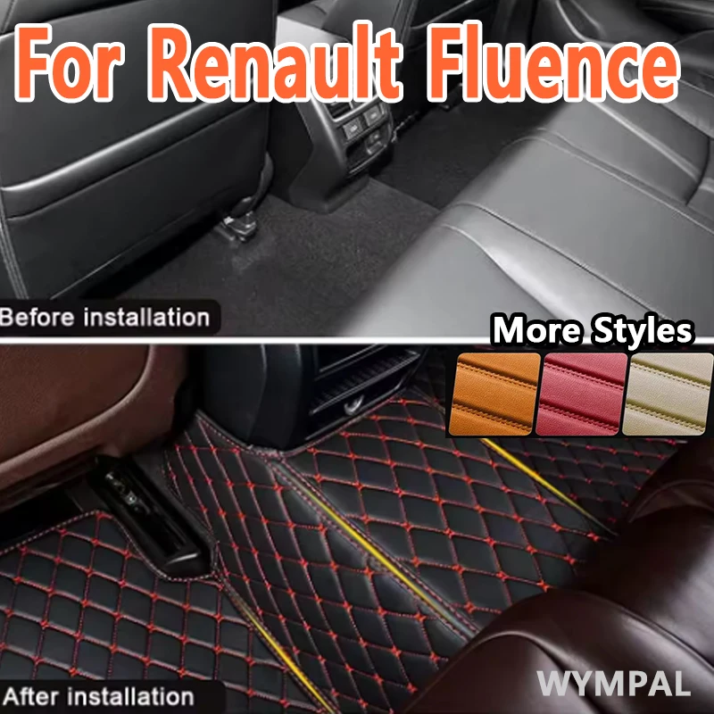 

Роскошные автомобильные коврики на заказ для Renault Fluence 2011 2012 2013 2014 2014, роскошные кожаные автомобильные коврики для мужчин и женщин, полные