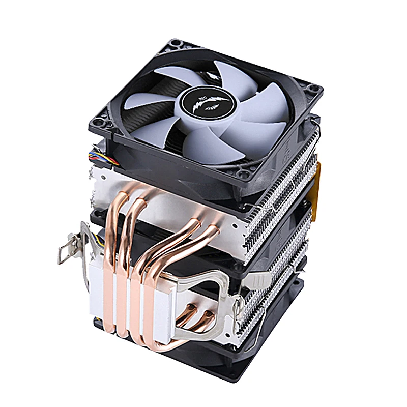 Imagem -04 - Qiuzaim-pc Processador Cpu Cooler Torre Dupla Heat Pipe Instalação de Ventilador Pwm Lga115x 1200 1700 1366 Amd 2011x79x99 e5 i3 i5 i7 e3