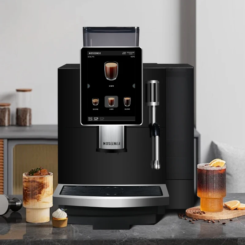 Fully Automatic Electric Commercial Coffee Maker Portable Outdoor Shots Double Cups Household