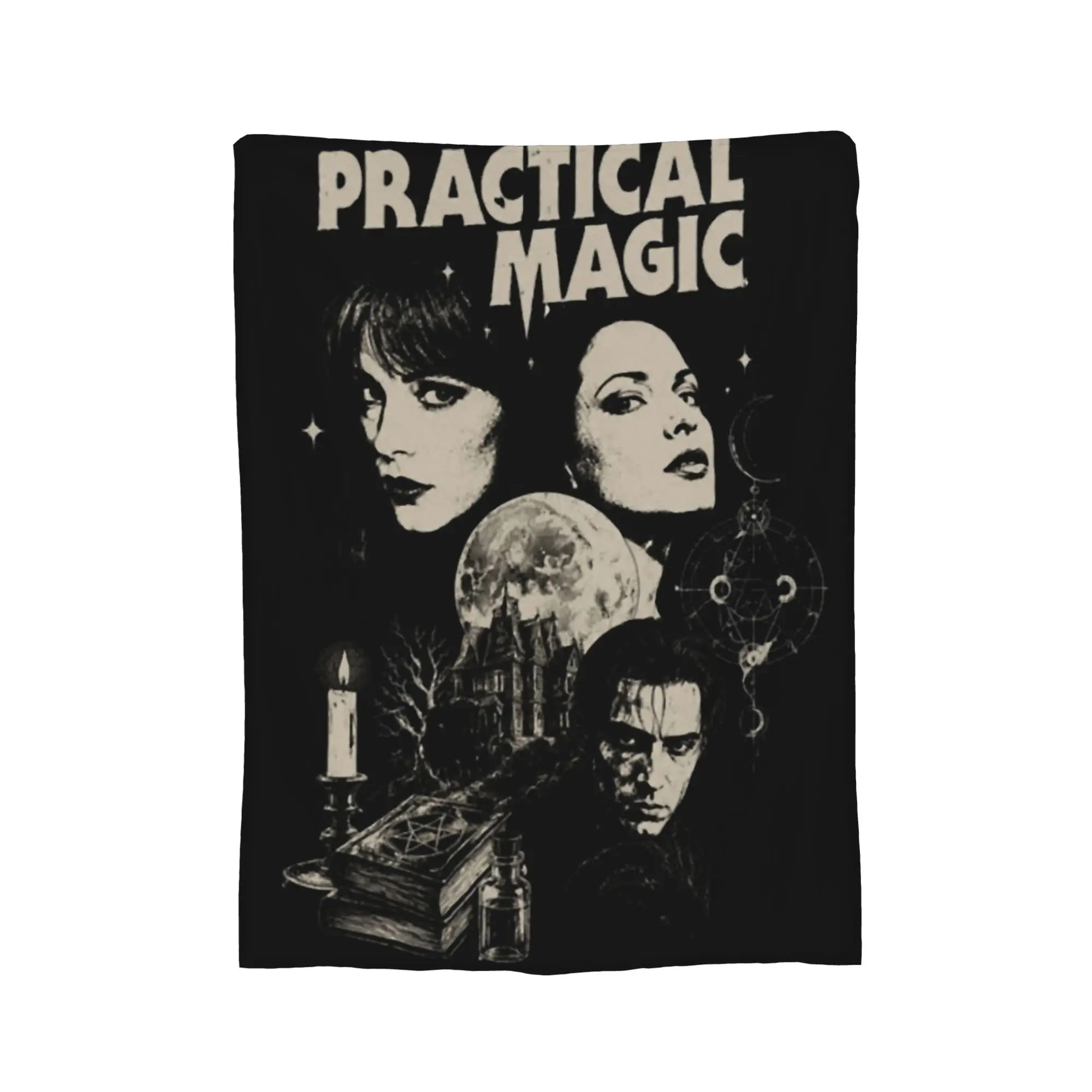 Vintage Practical Magic Retro Design Blanket   Flannel Throw Blanket Summer Air Conditioning Decoration Soft Warm Bedsprea