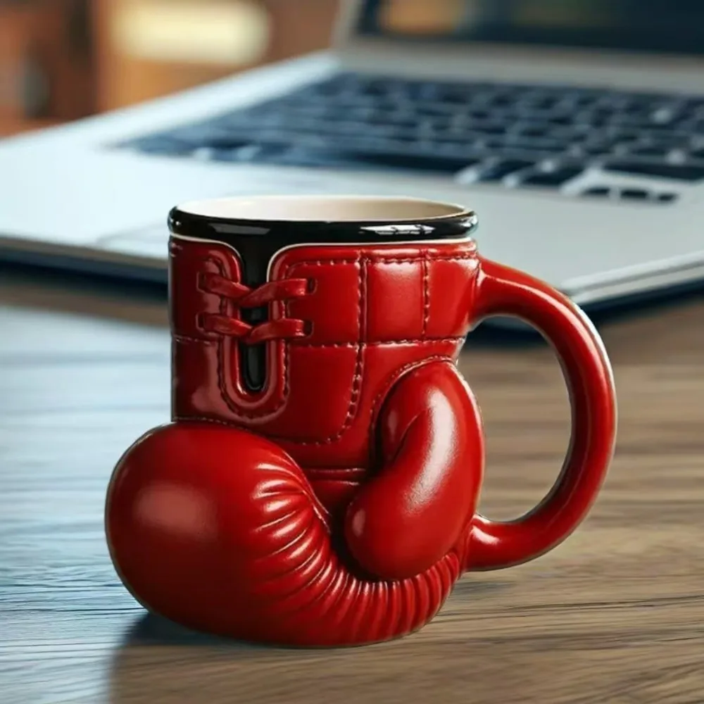 

Resin Material Boxing Glove Mug Boxing Glove Design Themed Design Boxing Themed Tea Cup Large Capacity Heat Resist