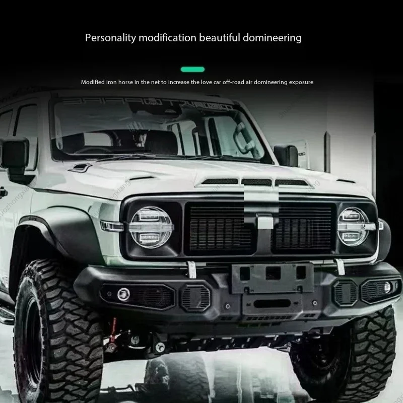 شبكة أمامية معدلة 4x4 للطرق الوعرة للخزان 300 2021 2022 2023 2024 ملحقات التصميم الخارجي لشبكة السيارة