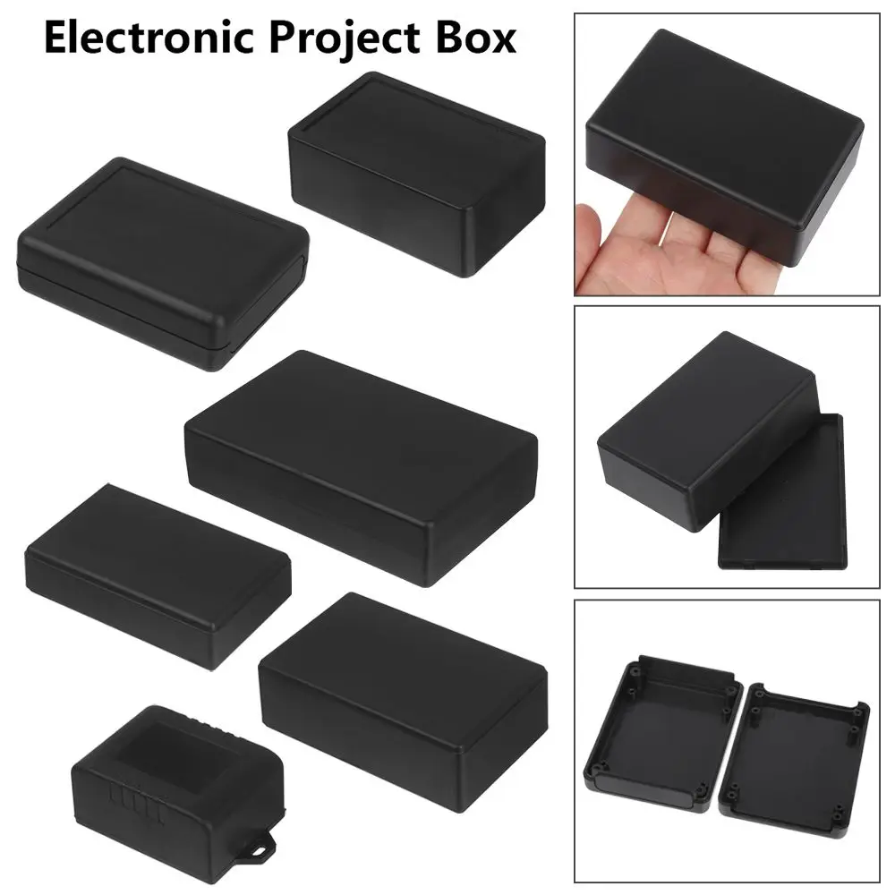 Black/White DIY ABS Plastic Instrument Case Electronic Project Box Enclosure Boxes Waterproof Cover Project