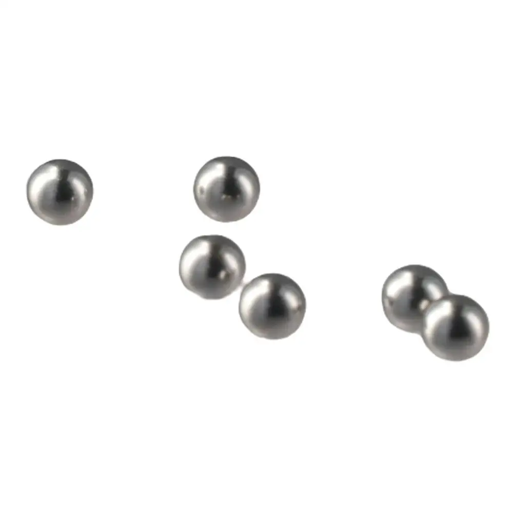 50 قطعة 2.5/3/5/6 مللي متر كرات عالية الدقة G25 الدقة كرة معدنية مستديرة الفضة 304 دراجة من الفولاذ المقاوم للصدأ تحمل كرات