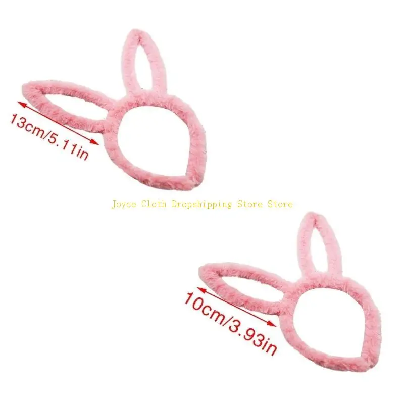 Cosplay Anime Karakter Hoofdband Pluche Schattig Konijn Oor Vorm Haarhoepel voor Meisje 10CD