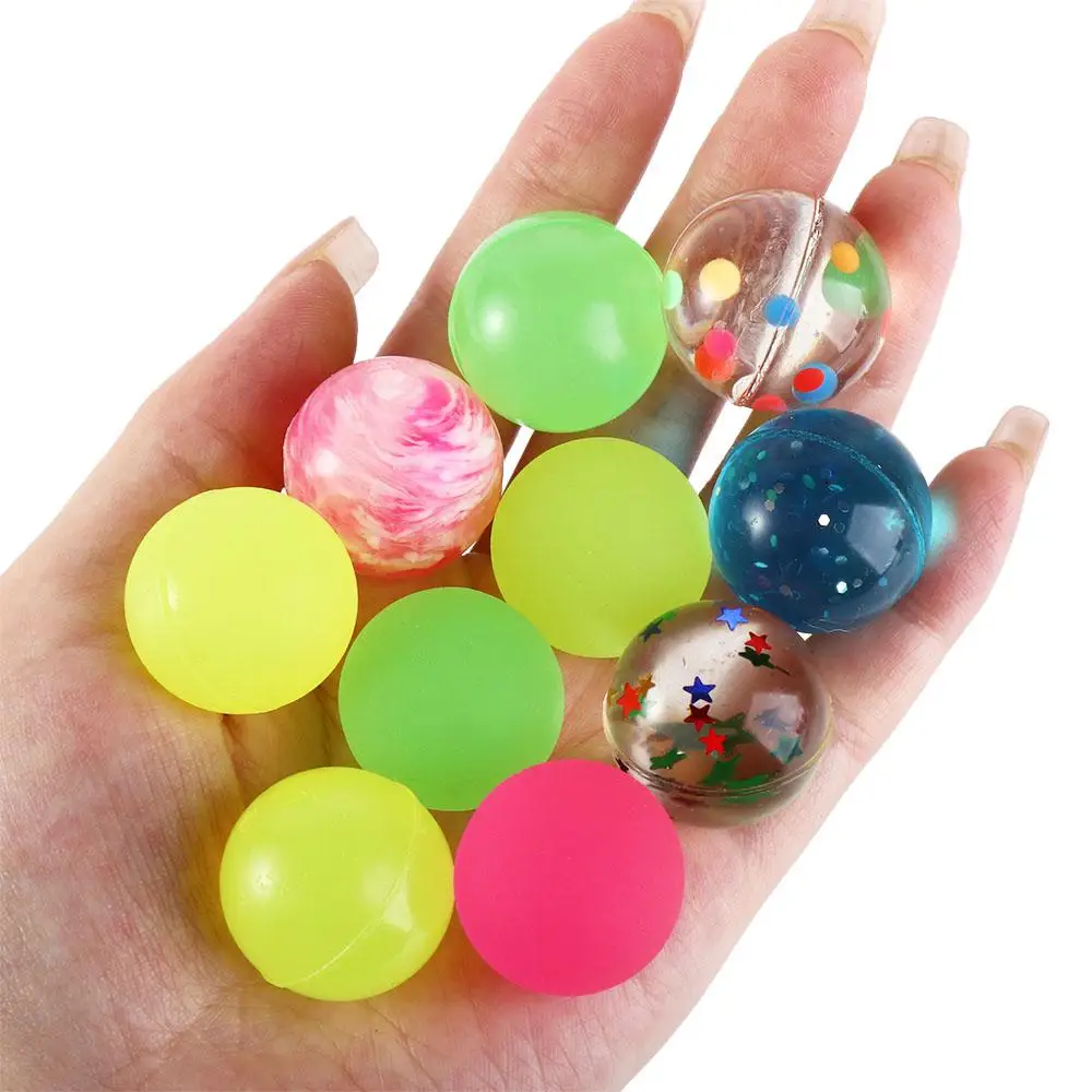 10 STKS Gekleurde Cloud Bouncy Ballen 25mm Rubber Kinderen Speelgoed Rubberen Bal Elastisch Sterke Veerkracht