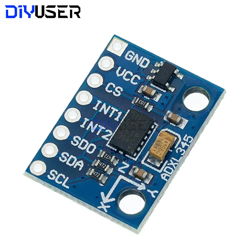 DIYUSER GY-291 ADXL345 디지털 중력 가속 틸트 모듈, IIC/SPI 변속기 재고