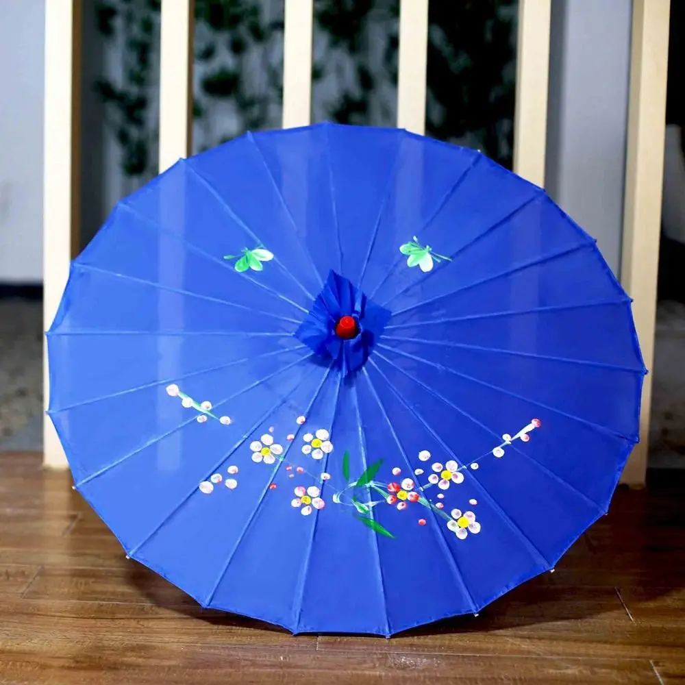 10 Colors Oiled Paper Umbrella Chinese Antique Style Bridesmaids Party Scenery Kids Decorative Umbrella Dance Performance