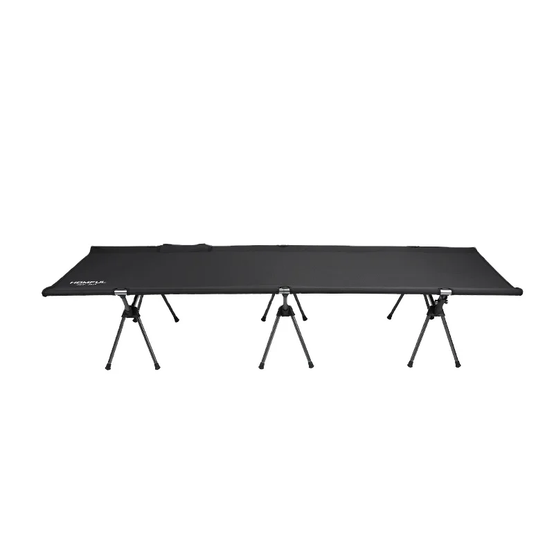Hot Sale Camping Adjustable Height Cot Outdoor  Portable Folding Sleeping Bed