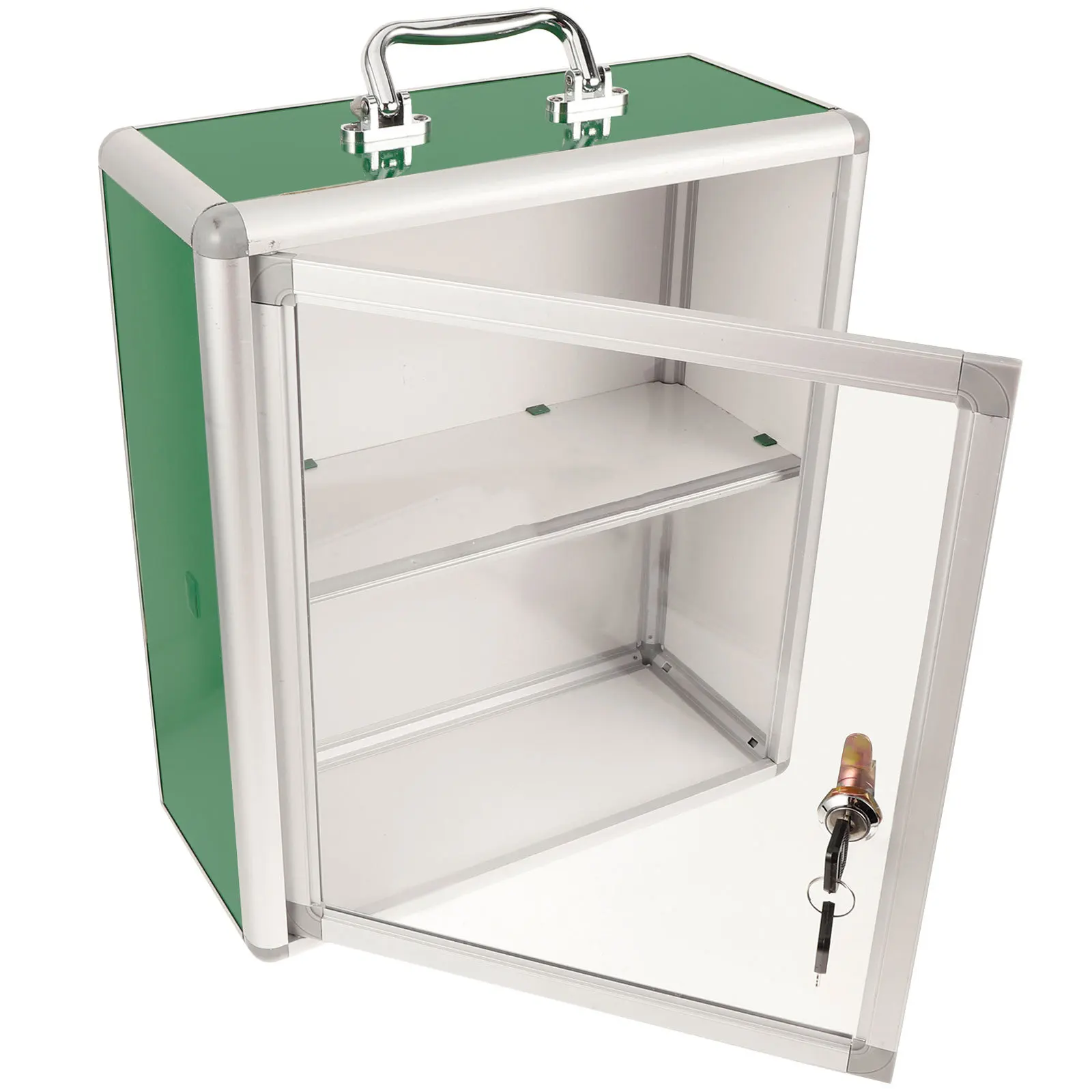 صندوق أدوات الإسعافات الأولية المرئي المثبت على الحائط لتخزين أدوات الطوارئ للخدمة الذاتية في مجتمع المكتب