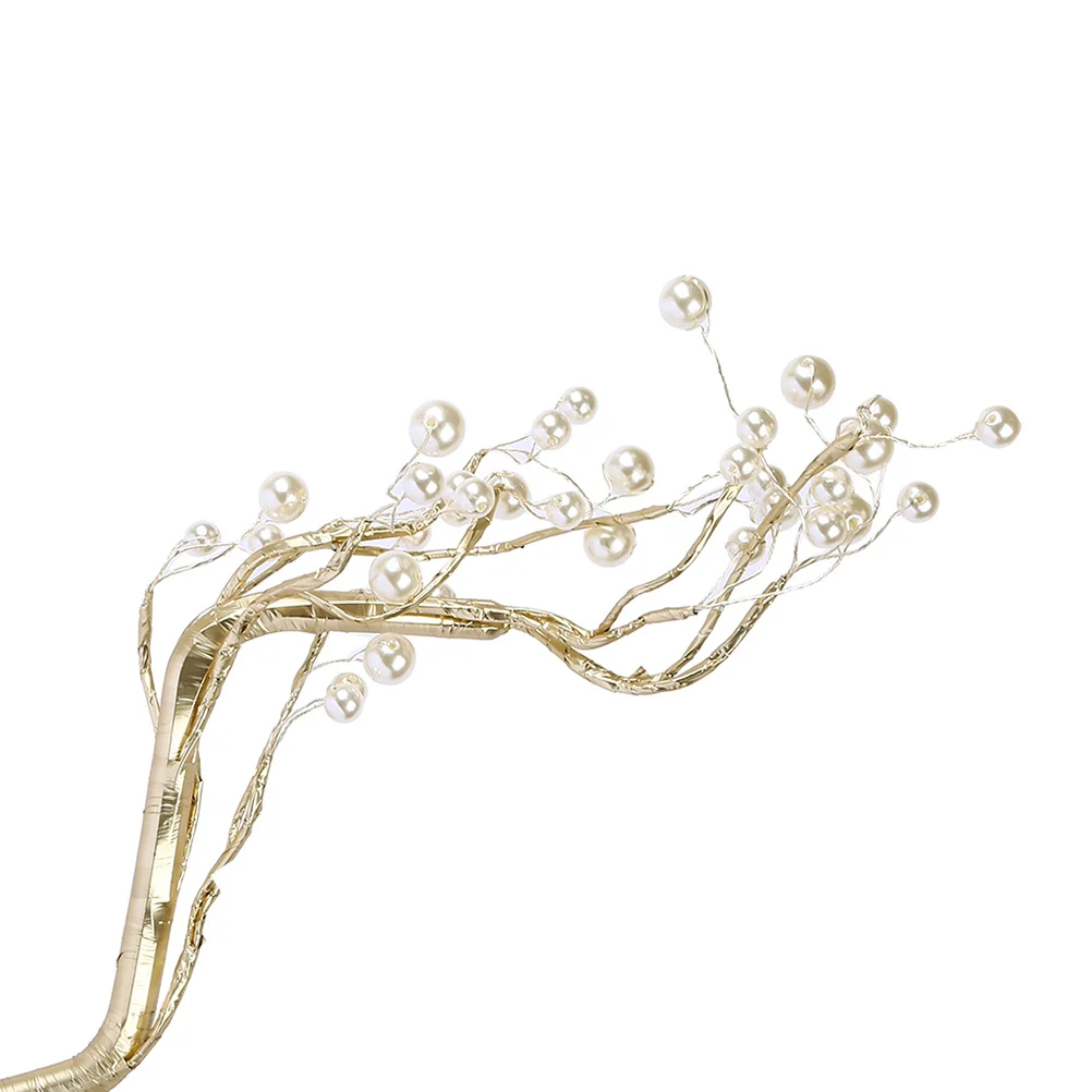 

Pearls Decorative White Tree Shaped LED Lights Maiden Style Lamp Luminous Device Home Decor Desk Ornaments Lights without Batter