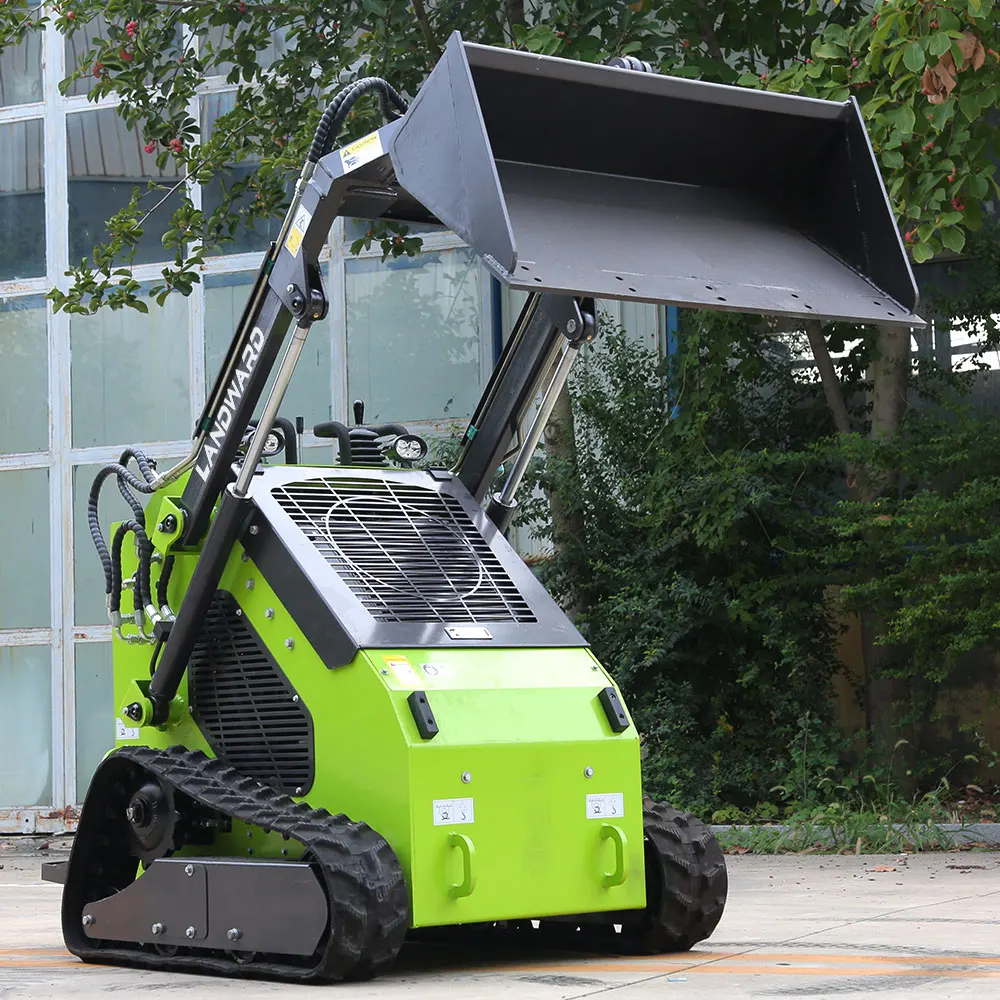 

Hot Cheap Mini Loader Diesel High Horsepower Mini Skid Steer Loader Optional 4 in 1 Bucket 1Ton 4*4 Wheel Mini Loader Customized