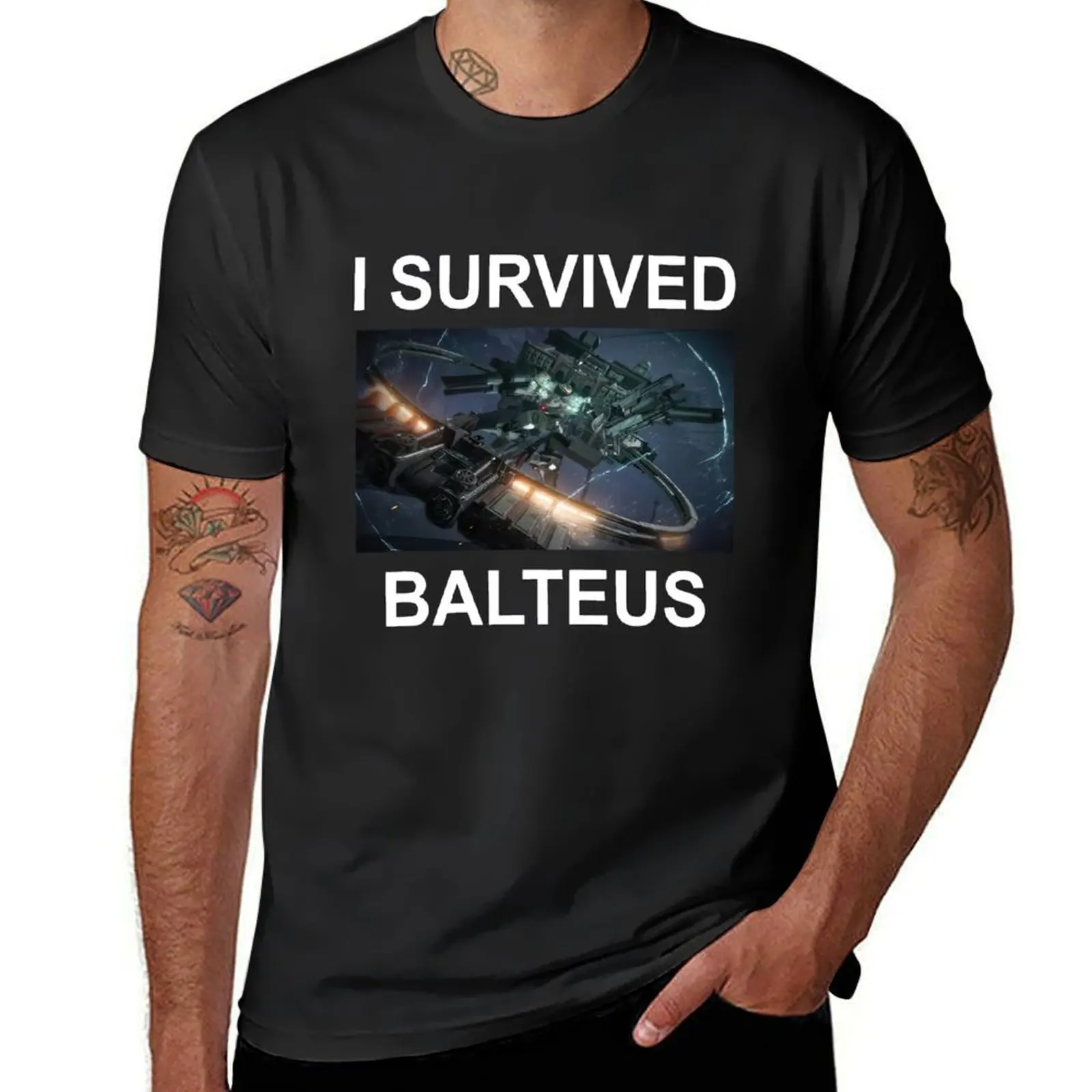 

Armored Core 6 I Survived Balteus T-Shirt boys animal print graphic tee shirt anime t shirts funny t shirts men