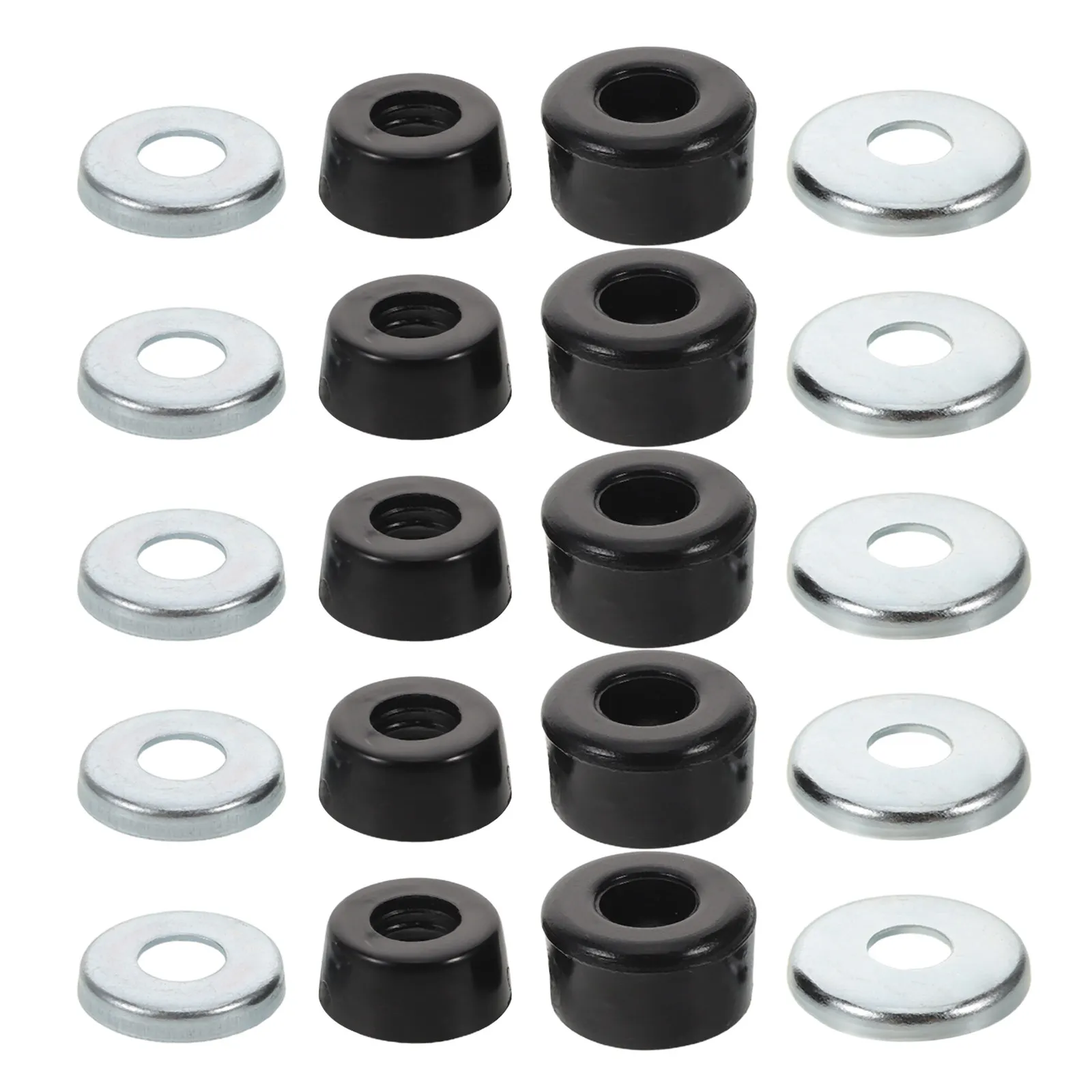 

1 комплект аксессуаров для роликовых коньков: амортизирующие втулки 10 мм для скейтбордов, прочные защитные наборы для амортизации ударов