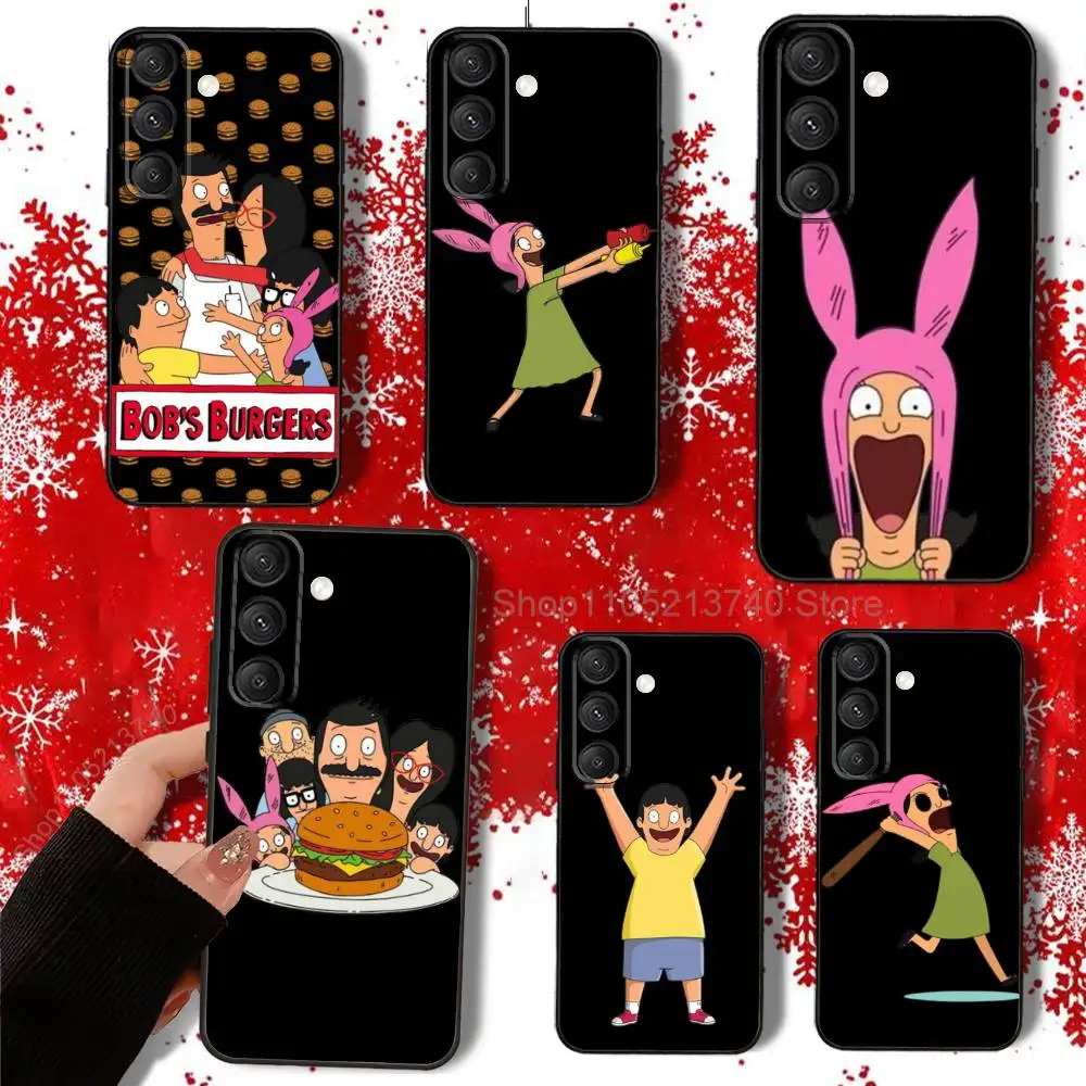 

B-Bobs Burgers-S CartoonS Phone Case For Samsung S22,S24,S20,S25,S23,S30,S21,Ultra,Plus,Fe,Lite 4G,5G Black Soft Cover