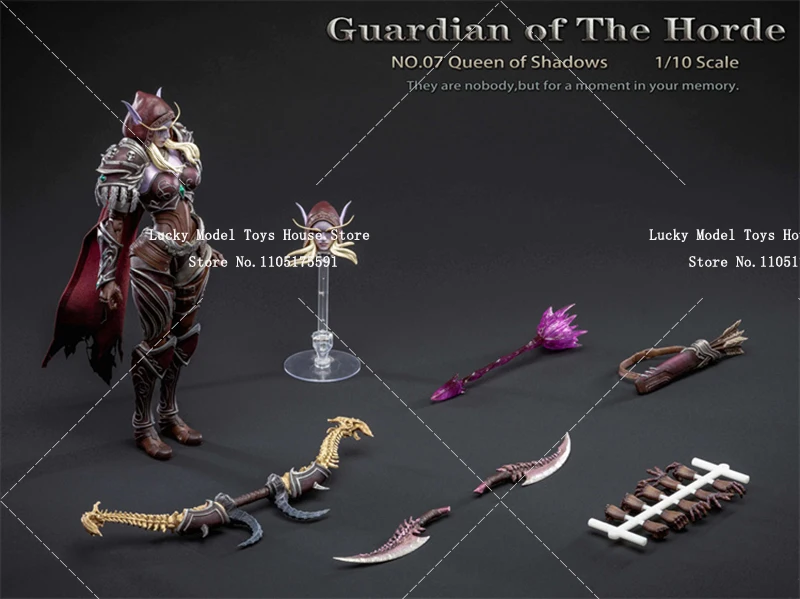 متوفر في المخزون Mithril Studio No.07 كوينز أوف ذا شادو 1/10 حارس الحشد قائد أنثى 7 بوصة دمية نموذج جندي رقيق #4