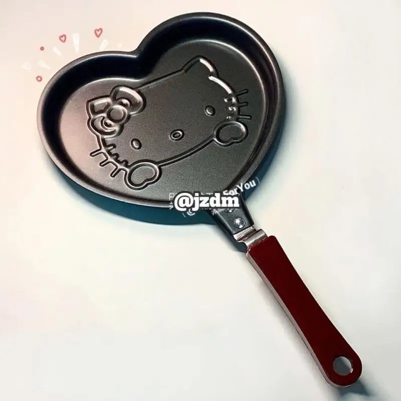 

New Kawaii Cartoon Mini Frying Pan Flat Bottomed Healthy Non Stick Pan for Home Use Creative Animal Shaped Breakfast Frying Pan