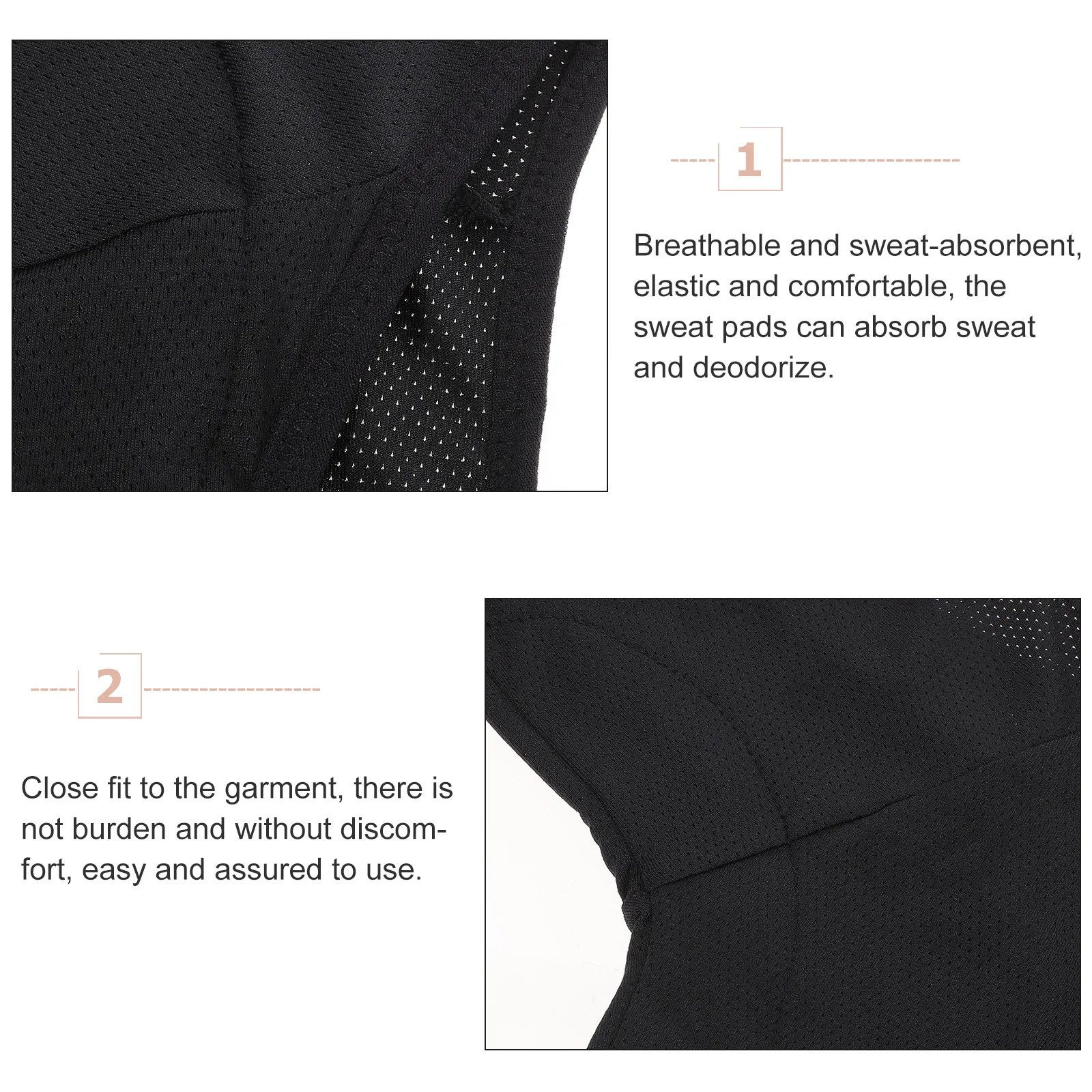 Underarm Sweat Pad Vest Easy to Wear Women for Running Body Comfortable Girl 88% Polyester 12 Spandex