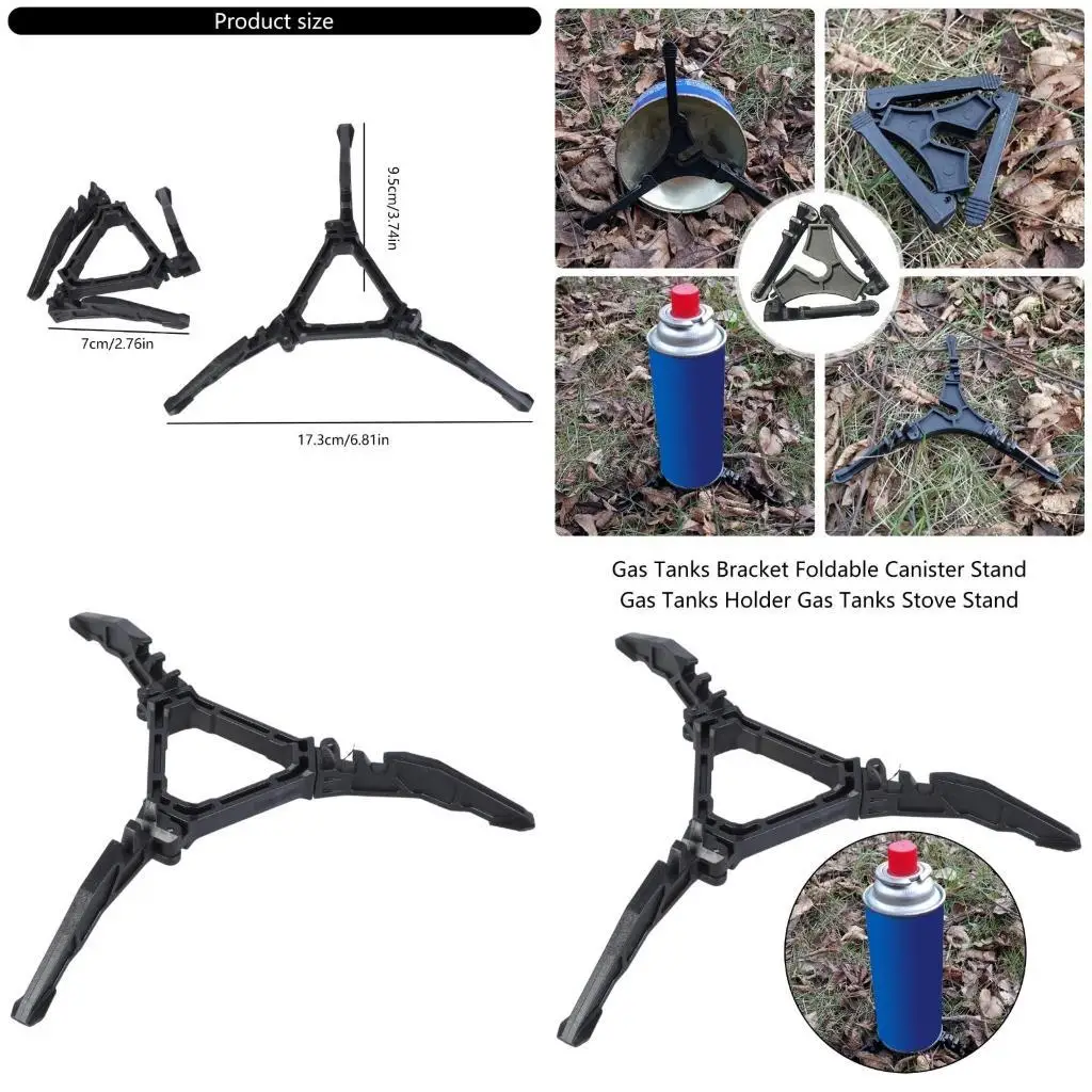 

R6FE Folding Gas Stand Gas Tanks Bracket Outdoor Fold Gas Tanks Bracket Bottle Shelf