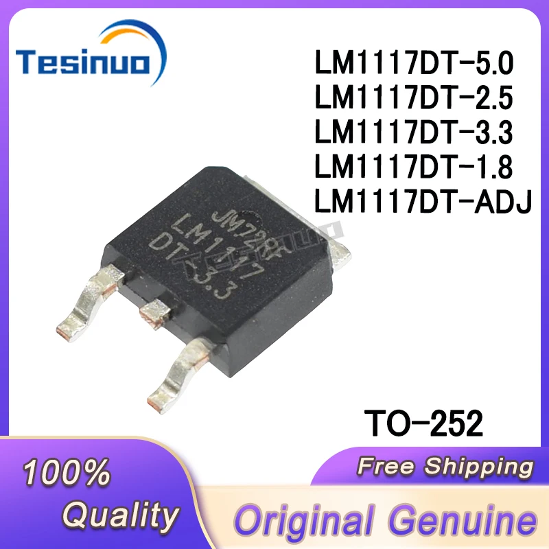 20/PCS New Original LM1117 LM1117DT LM1117DT-1.8  LM1117DT-2.5  LM1117DT-3.3 LM1117DT-5.0  LM1117DT-ADJ In Stock