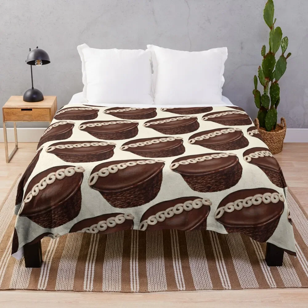 

Chocolate Swirl Cupcake Pattern Throw Blanket Furrys Blankets For Sofas Bed Fashionable Luxury Thicken Blankets